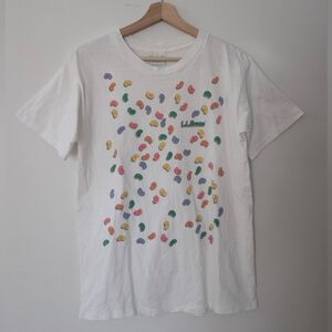 Vintage LL Bean White T-shirt with Jellybeans 90s (M)